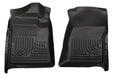 Husky Liners 18721 WeatherBeater Front Floor Liners for Ford F-250 2012-2015, Black Textured Plastic Pair