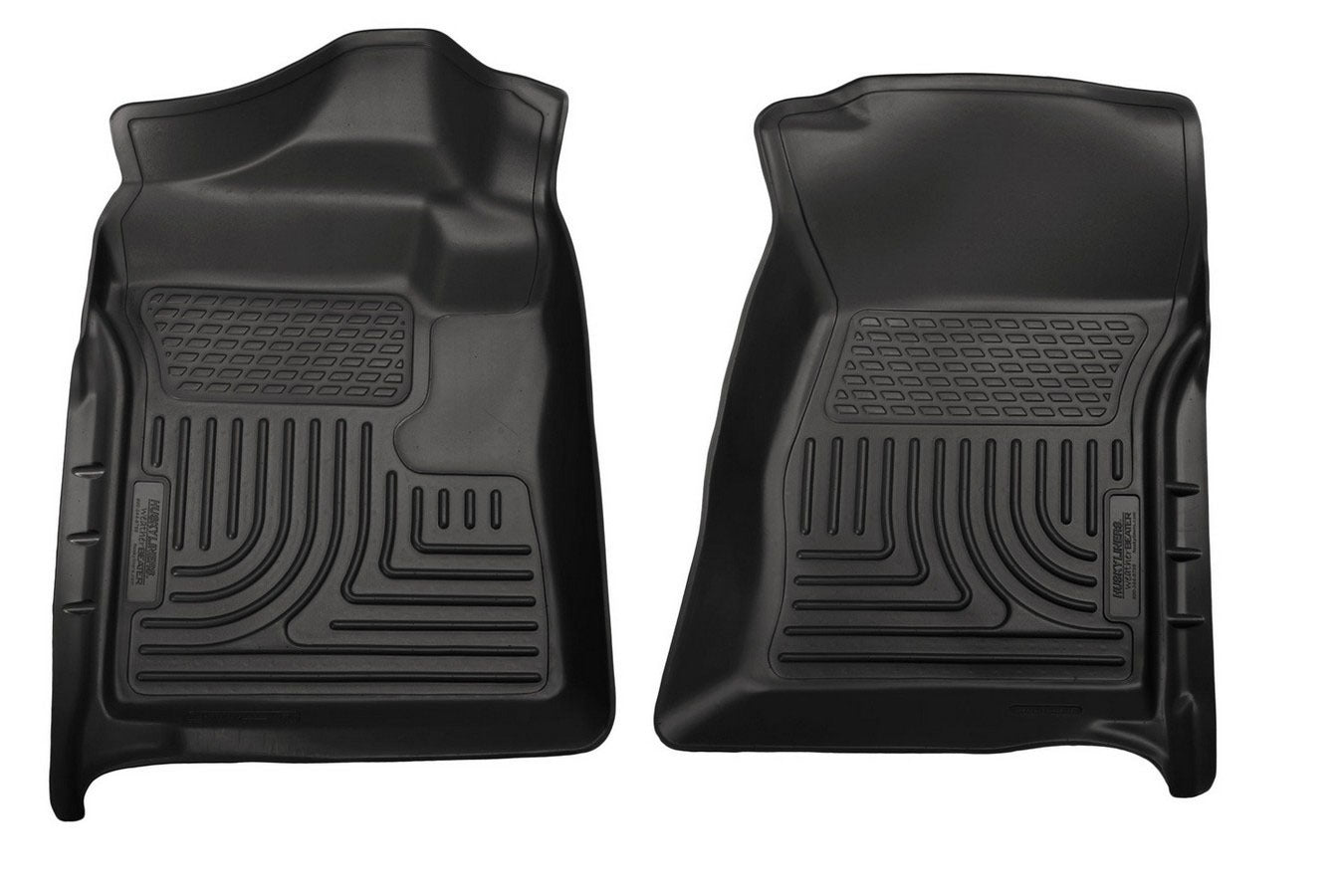Husky Liners 18721 WeatherBeater Front Floor Liners for Ford F-250 2012-2015, Black Textured Plastic Pair