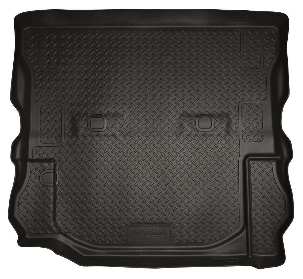 Husky Liners 20541 WeatherBeater Cargo Liner for Jeep Wrangler JK 2011-2014, Black, Behind 2nd Row, Plastic, Textured Finish