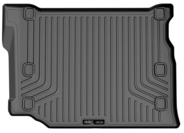 Husky Liners WeatherBeater Cargo Liner for Jeep Wrangler JL 2021-2024, Behind Second Row, Black Textured Plastic, 4-Door