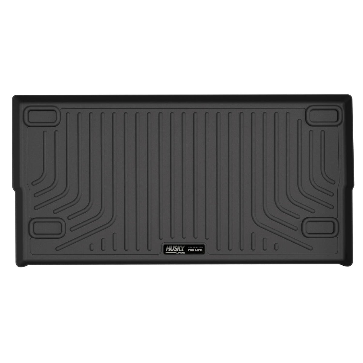 Husky Liners WeatherBeater Series Cargo Liner for 2021-2024 Ford Midsize SUVs, Behind Second Row, Black Textured Plastic