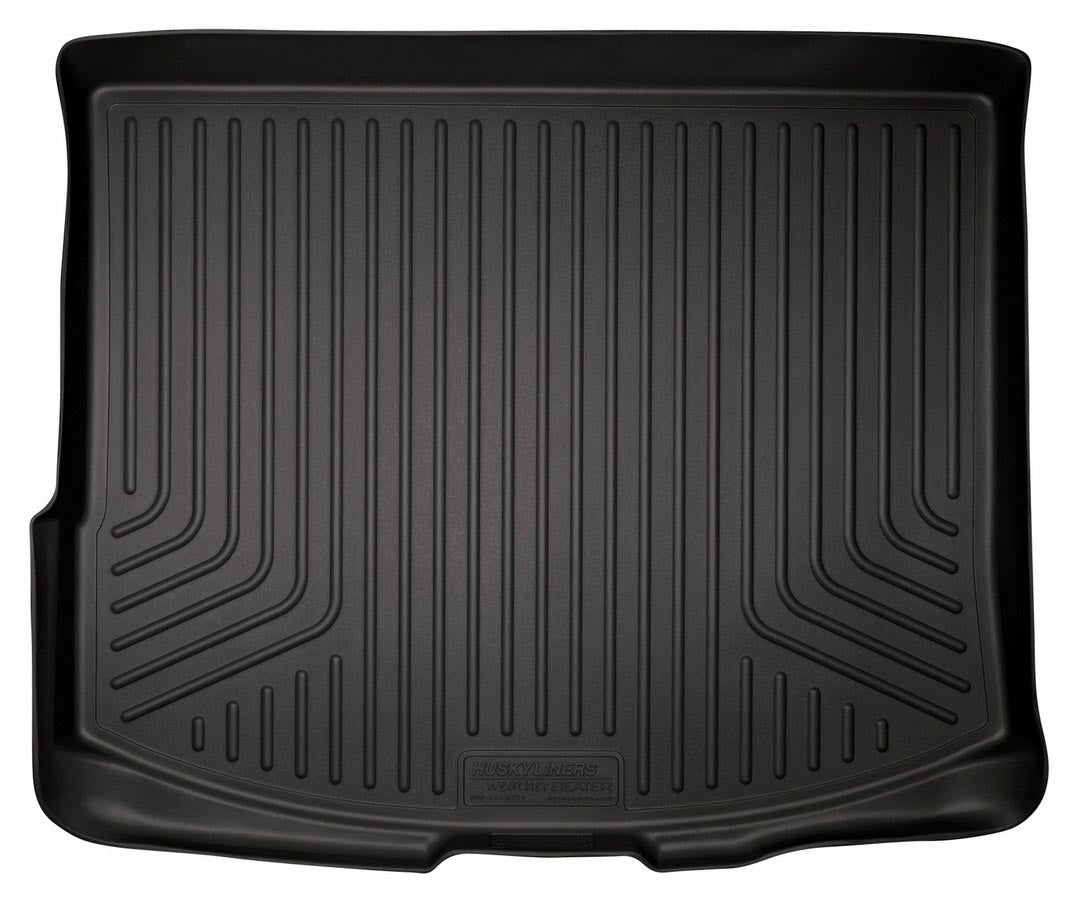 Husky Liners Cargo Liner for Ford Compact SUVs 2013-2019 Behind Second Row Black Textured Plastic