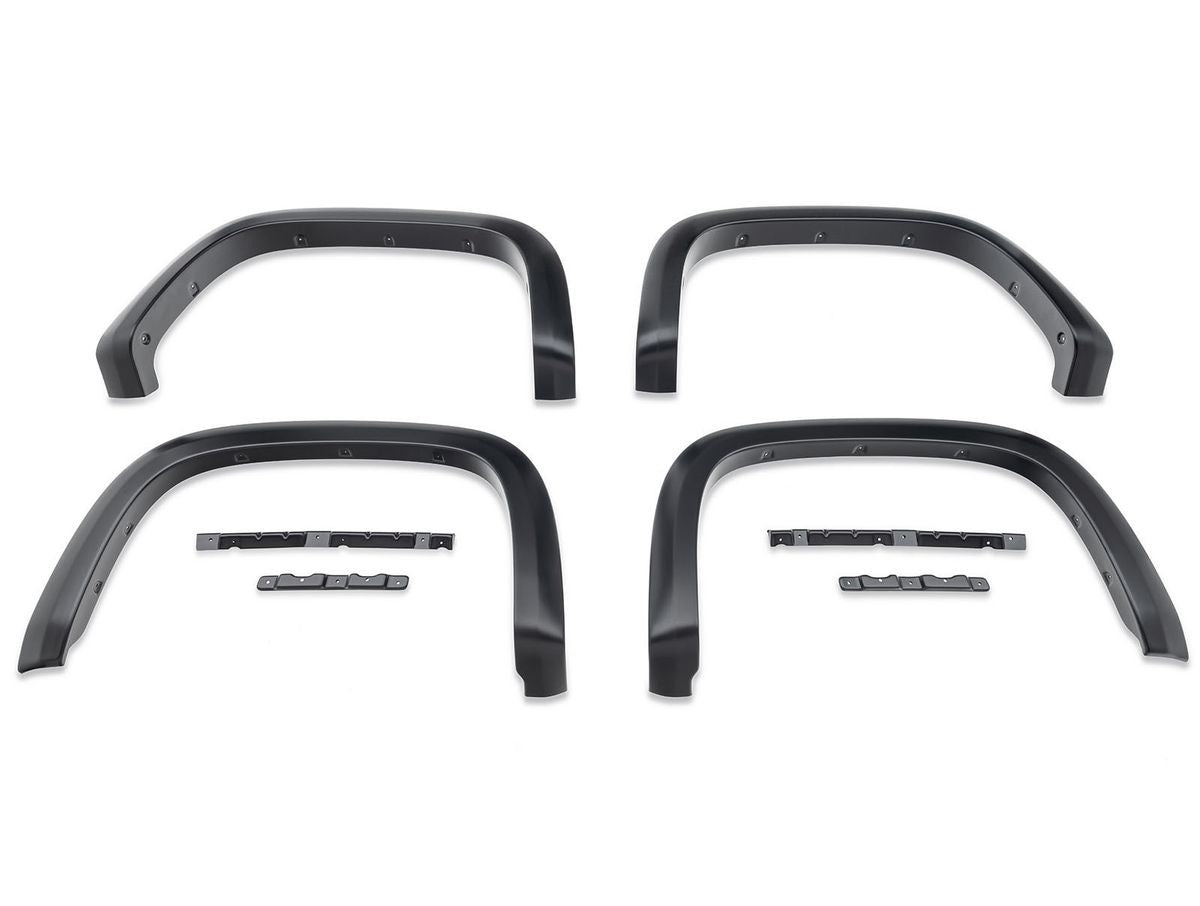 HUSKY LINERS 2804996 OE Style Fender Flares for GM Fullsize Trucks, Front and Rear, 2.5 Inch Width, Black Plastic Kit