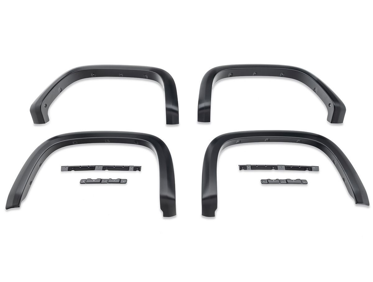 Husky Liners OE Style Fender Flares Kit for Dodge Ram 2002-2005, Front and Rear, Black Plastic