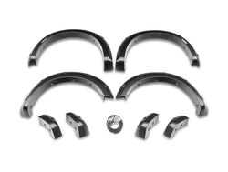 Husky Liners Fender Flares 2805936 Pocket Style Front and Rear Set for Dodge Ram 2019-2024, Black Plastic