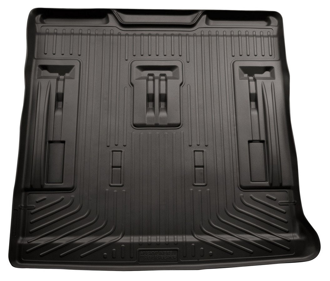 Husky Liners 28251 WeatherBeater Cargo Liner for 2007-2014 Chevrolet Tahoe, Under 3rd Row, Black, Textured Plastic