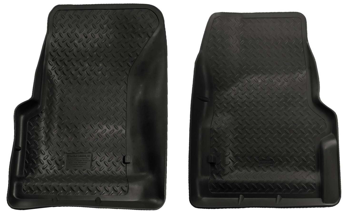 Husky Liners 31731 Front Floor Liners for Jeep Wrangler TJ 1997-2006, Black Textured Plastic