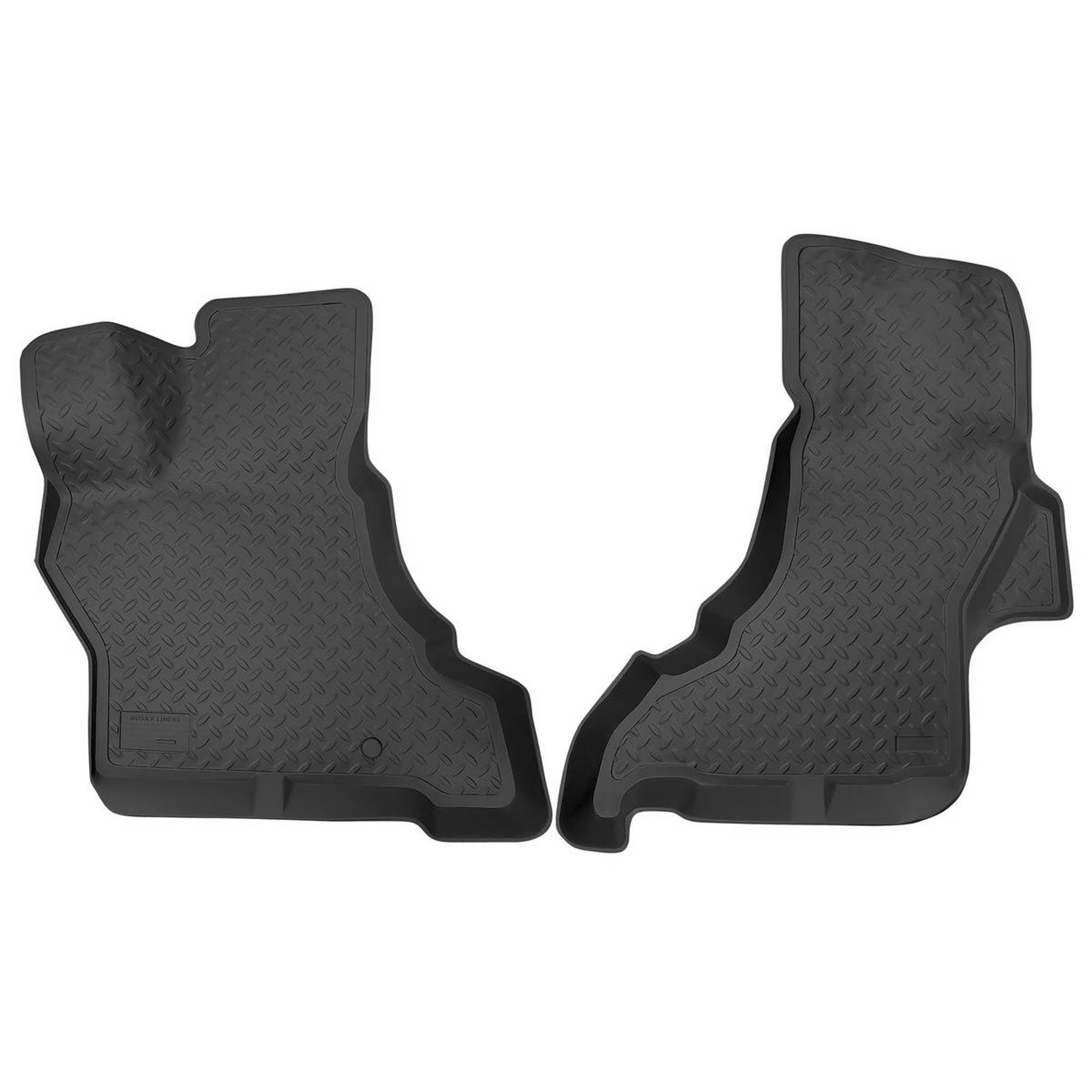 Husky Liners 33251 Front Floor Liners Classic Style Series for Ford E-Series (2003-2017), Black Textured Plastic, Pair