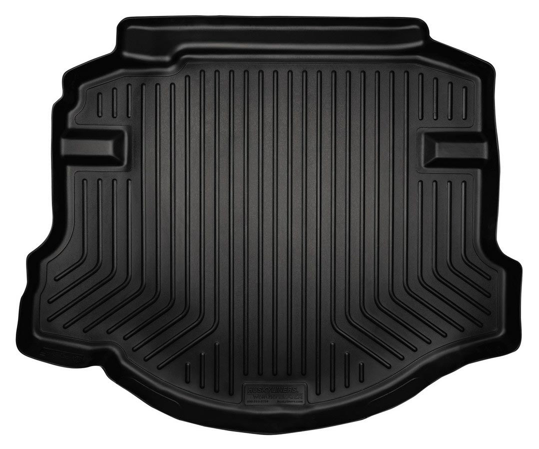 Husky Liners 43051 WeatherBeater Cargo Liner for Chrysler Dodge Minivans with Second Row, Black Textured Plastic