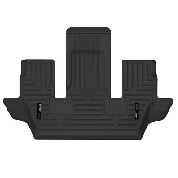 Husky Liners X-Act Contour Floor Liners for Jeep Grand Cherokee L 2021-2024, Third Row, Black Textured Plastic