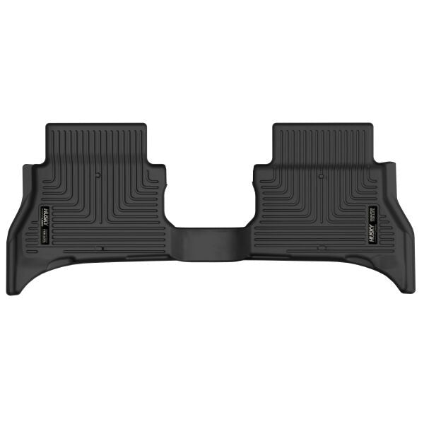 Husky Liners X-Act Contour Series 2nd Row Floor Liner for Jeep Wrangler JL 2021-2023, Plastic, Black Textured Finish