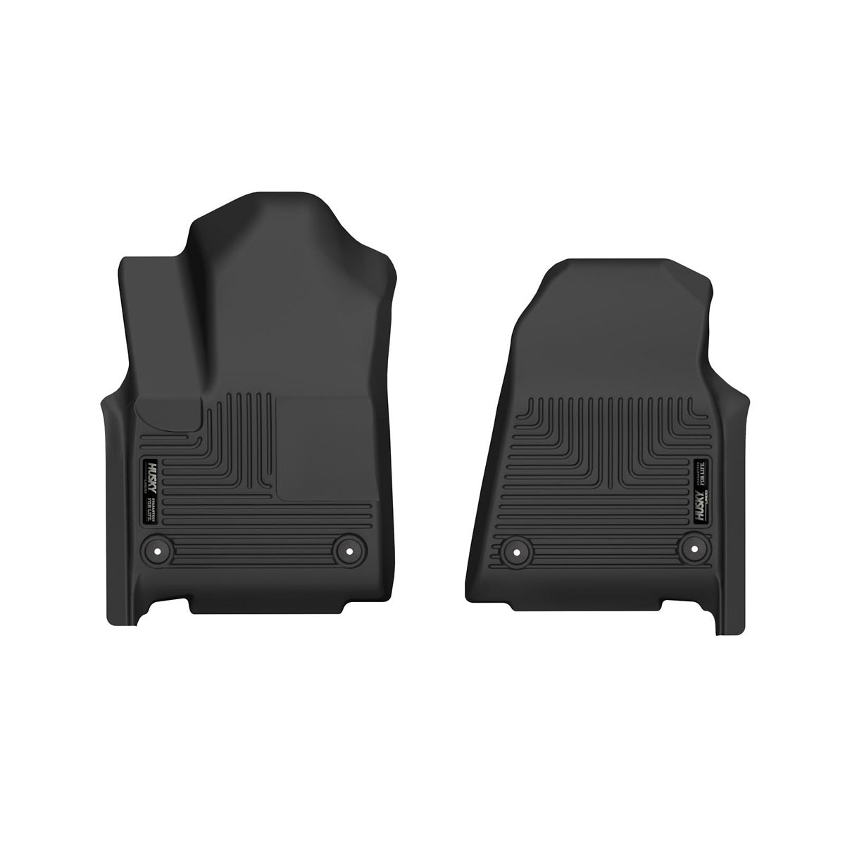Husky Liners X-Act Contour Front Floor Liners for Jeep Wagoneer 2022, Black Textured Plastic
