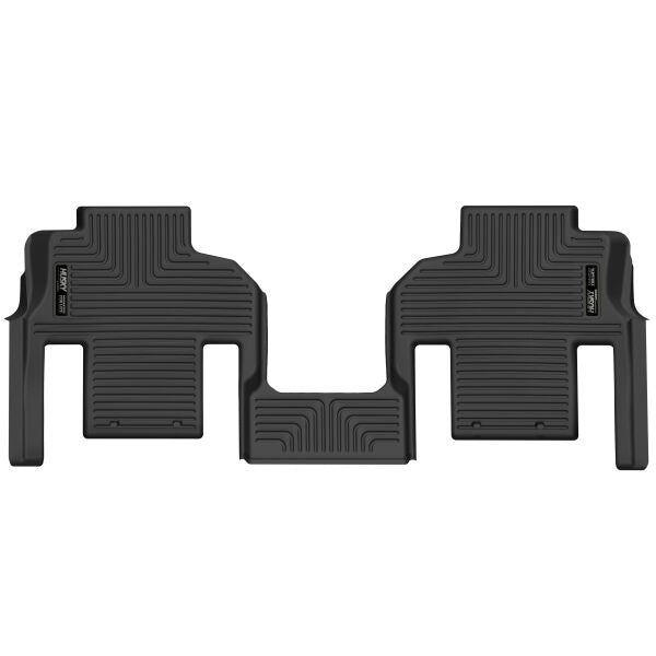 Husky Liners X-Act Contour Floor Liners for 2022 Jeep Wagoneer, Second Row, Black Textured Plastic