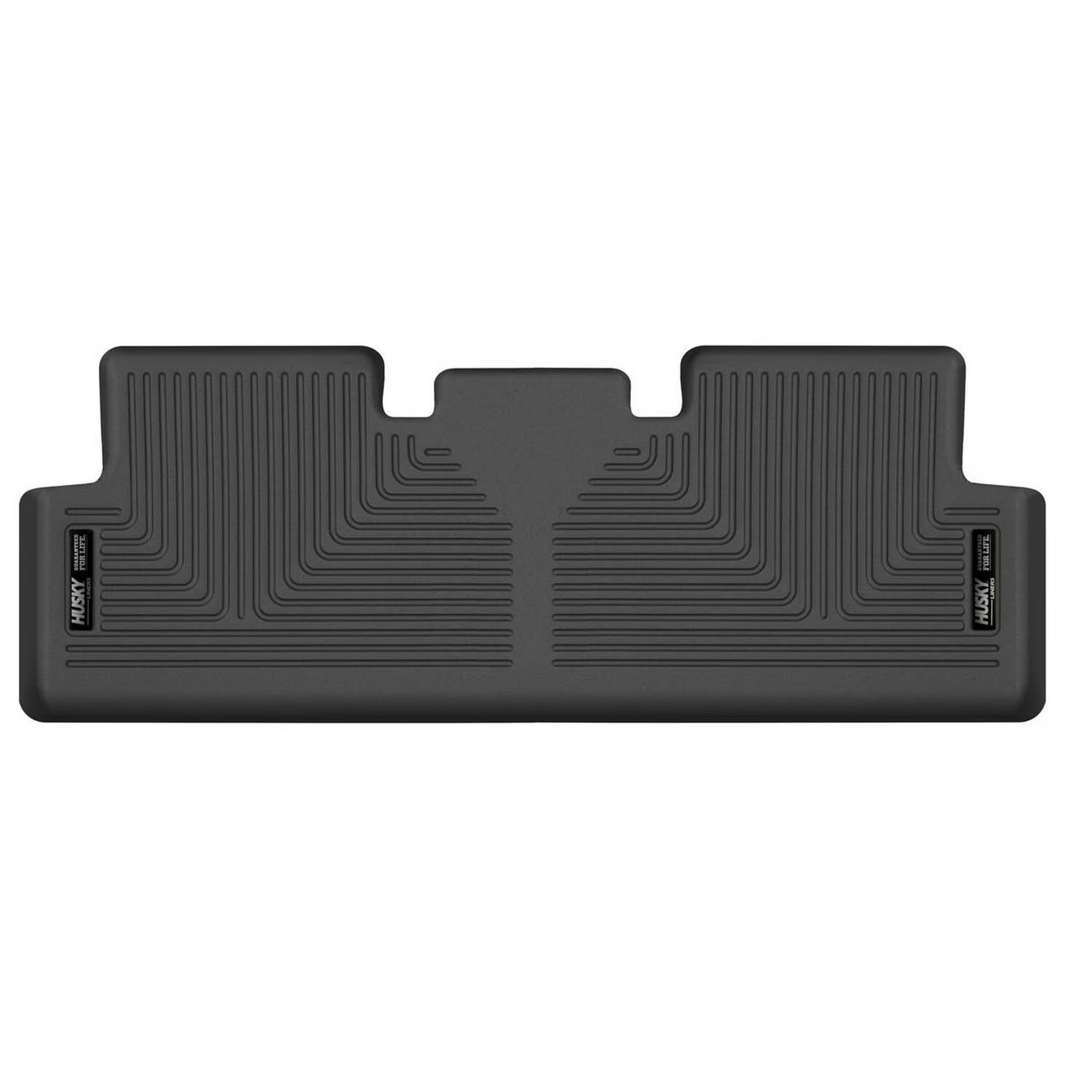 Husky Liners X-Act Contour Floor Liners for Tesla Model Y 2020-2023, Second Row, Black Textured Plastic