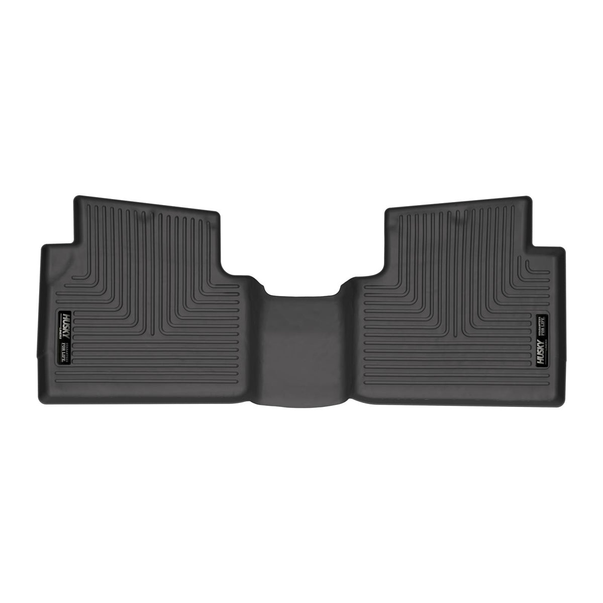 Husky Liners X-Act Contour Floor Liners for Second Row in Black Textured Plastic for Ford Compact SUVs 2022