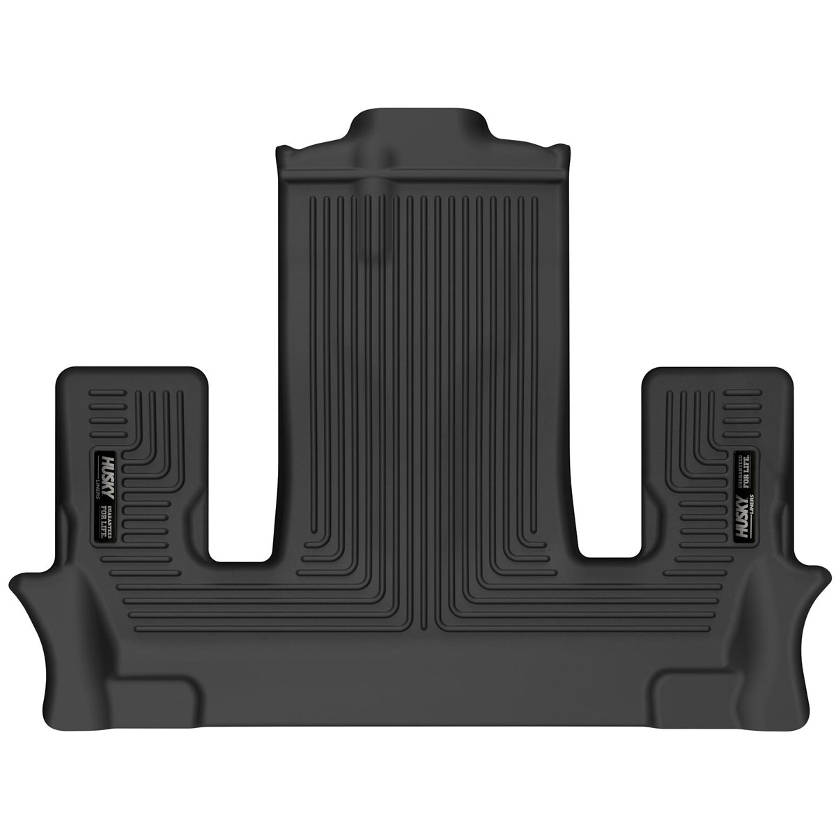 Husky Liners X-Act Contour Floor Liners for Ford Midsize SUVs, 3rd Row, Black Textured Plastic