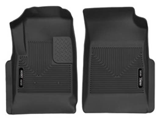 Husky Liners GM X-Act Contour Floor Mats for Midsize Trucks, Front Set, Black, Plastic
