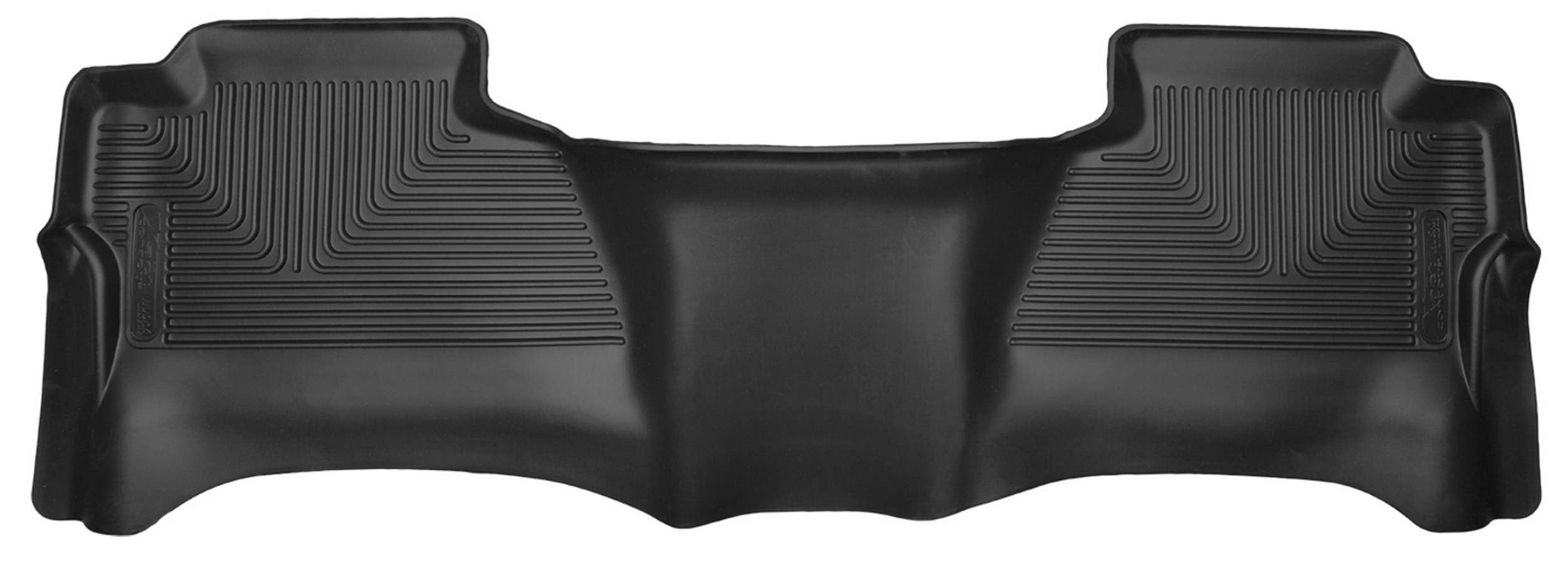 Husky Liners GM X-Act Contour Floor Liners for Second Row, Black Textured Plastic, Crew Cab Fullsize Truck 2014