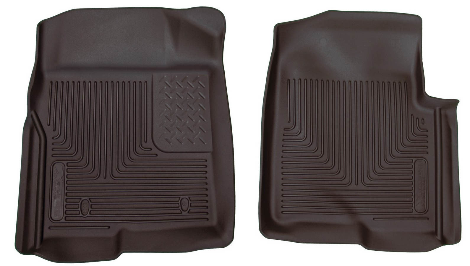 Husky Liners Ford X-Act Contour Front Floor Liners for Fullsize Trucks, Black, Plastic