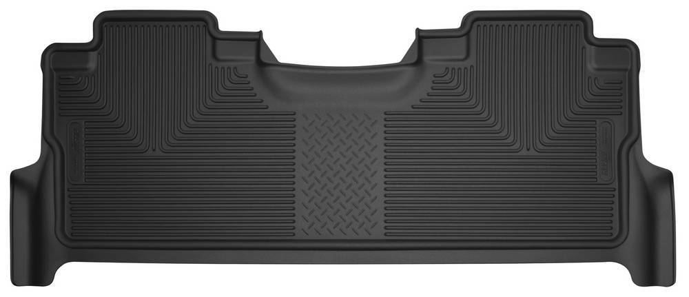 Husky Liners Ford X-Act Contour Floor Liners for Second Row, Crew Cab, Black Textured Plastic