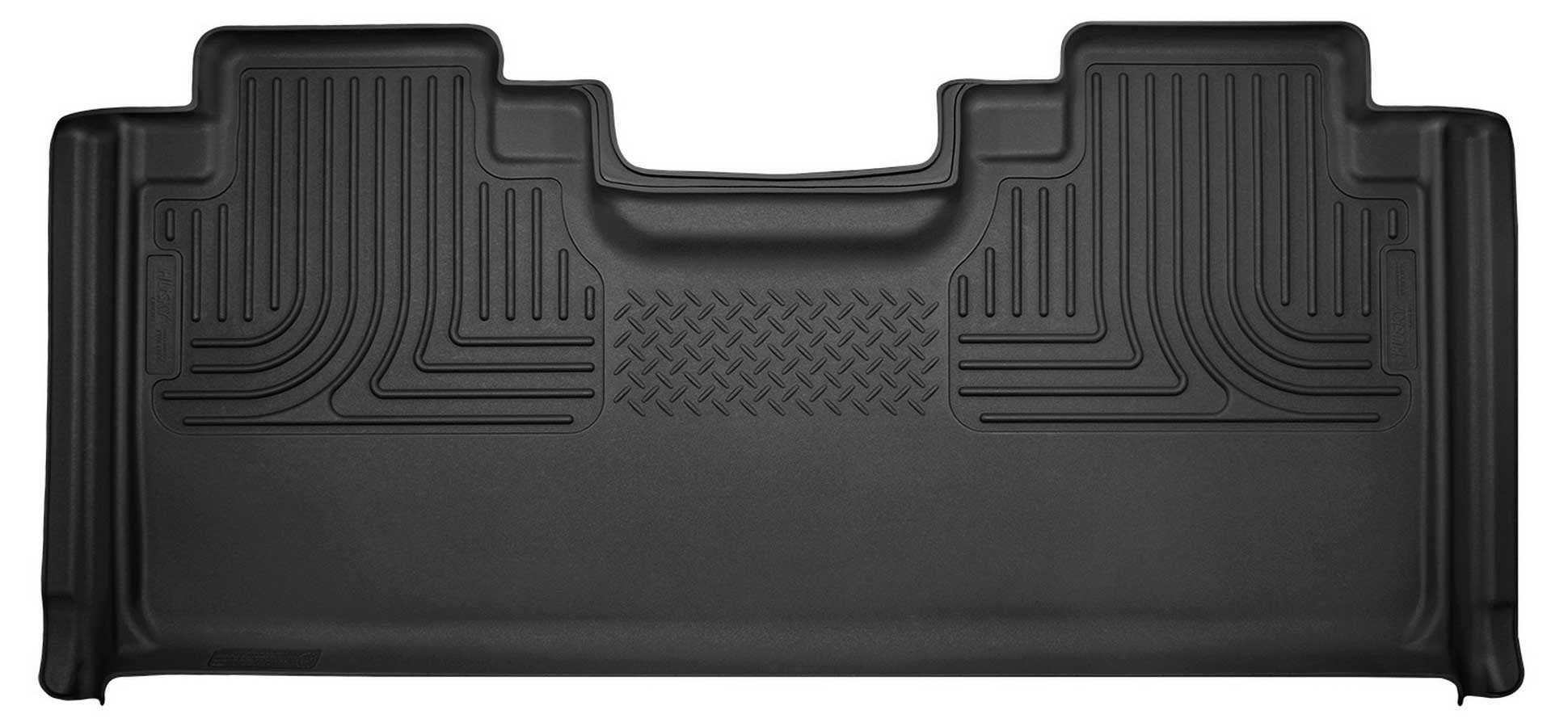 Husky Liners Ford X-Act Contour Floor Liners for Second Row, Black, Plastic, Textured Finish, Super Cab, 2017 Fullsize Truck