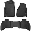 Husky Liners HSK53628 X-ACT Contour Front and Second Row Floor Liners for Dodge Ram Fullsize Trucks