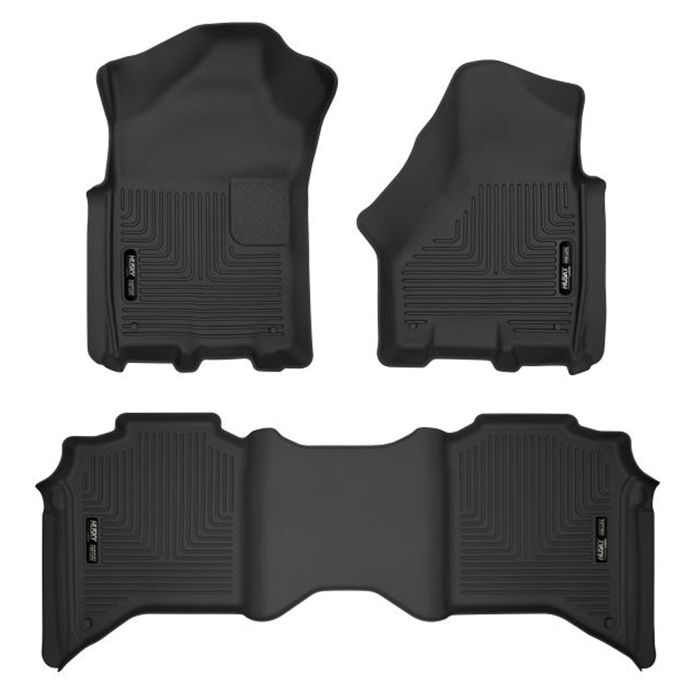 Husky Liners HSK53638 X-ACT Contour Front and Second Row Floor Liners for Ram Fullsize Trucks 2019-2024