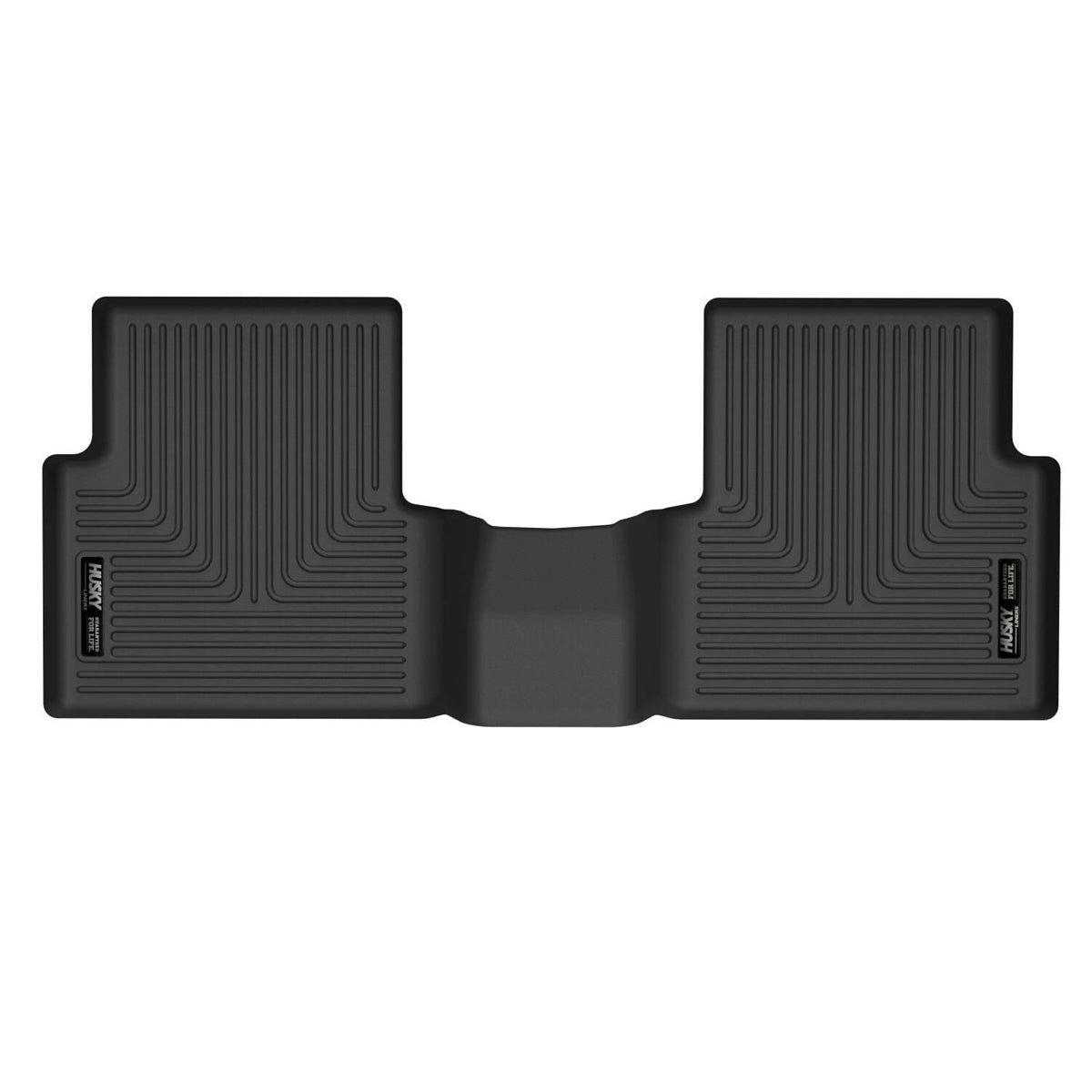 Husky Liners X-Act Contour 2nd Row Floor Liners for Ford Compact Trucks (2021-2024), Plastic Black Textured Finish