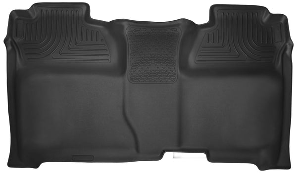 Husky Liners GM X-Act Contour Rear Floor Liners for 2014-2015 Fullsize Trucks, Black Textured Plastic