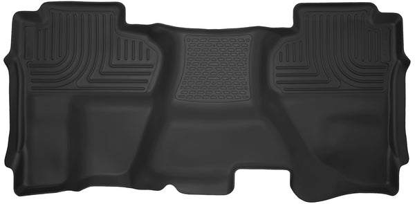Husky Liners GM X-Act Contour Rear Floor Liners for 2014-2015 Fullsize Trucks, Black Textured Plastic