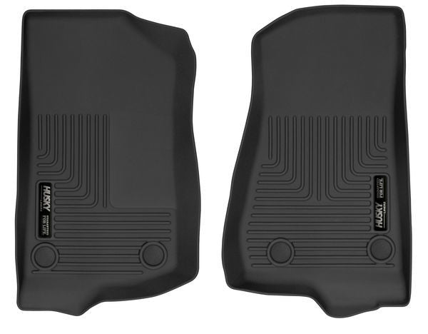 Husky Liners HSK54531 Front Floor Liner for Jeep Wrangler JL 2018-2023, X-ACT Contour, Black, Plastic, Pair