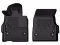 Husky Liners X-Act Contour Front Floor Liners for Chevy Corvette 2020-2024, Black Textured Plastic