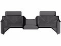 Husky Liners X-Act Contour Floor Liners for Toyota Midsize Trucks, 2nd Row, Black Textured Plastic