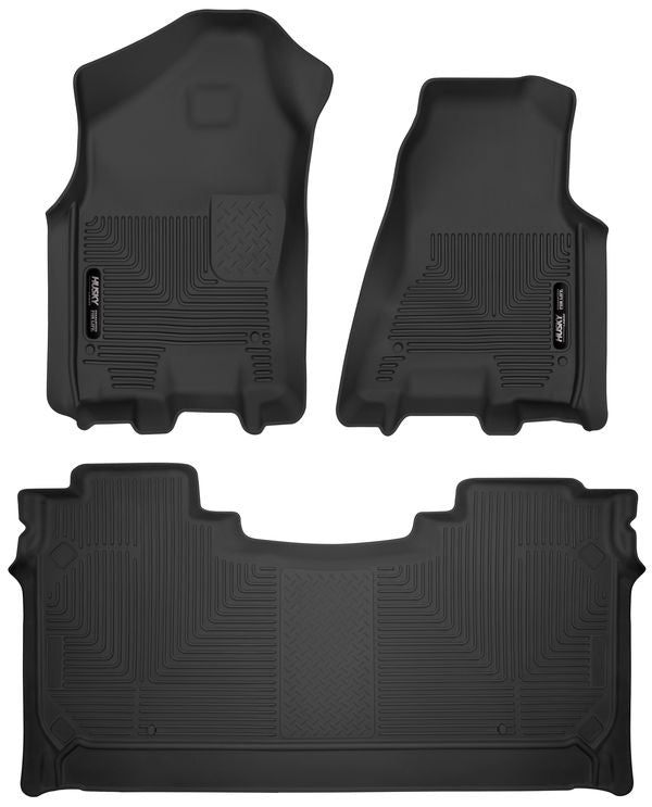 Husky Liners HSK54608 X-ACT Contour Front and Second Row Floor Liners for Ram Crew Cab Trucks