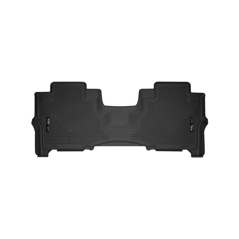 Husky Liners Ford X-Act Contour Floor Liners for Lincoln Navigator 2018-2019, Second Row, Black Textured Plastic
