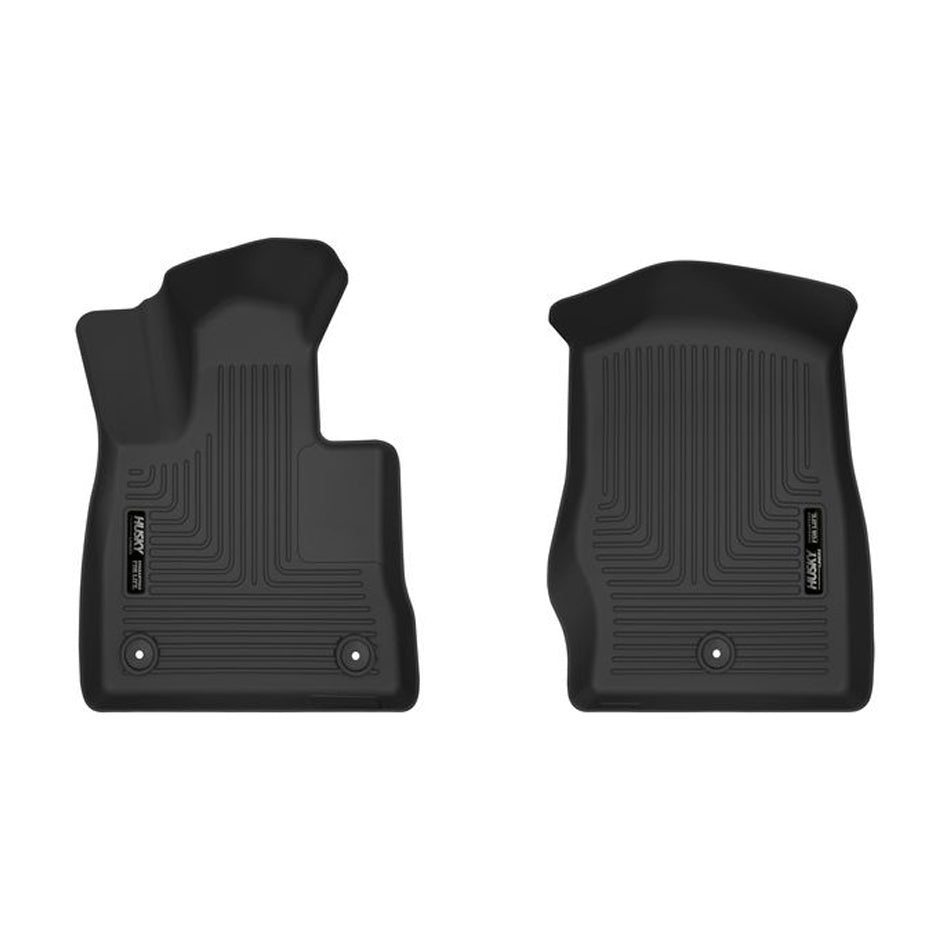 Husky Liners Ford X-Act Contour Front Floor Liners for Midsize SUVs, Black Textured Plastic