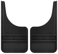 Husky Liners 55000 Rubber Front Mud Flaps – 12-Inch Wide Textured Black Rubber Mudguards for Trucks and SUVs