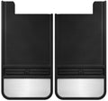 Husky Liners HSK55101 Mud Dog Front Mud Flaps 12 Inch Wide Rubber and Stainless Steel