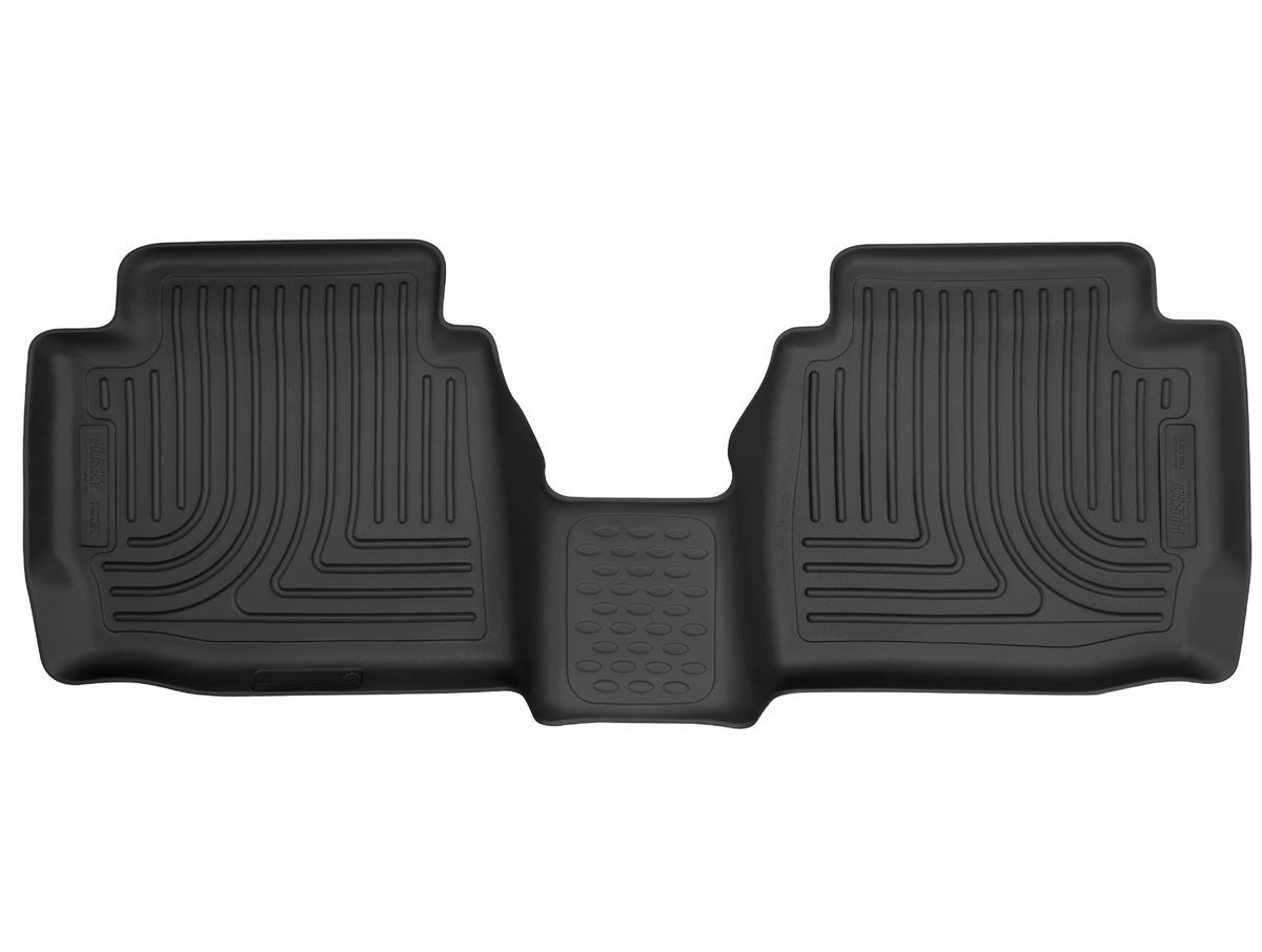 Husky Liners X-Act Contour Series Floor Liners for Ford Midsize Cars with 2nd Row, Black Textured Plastic