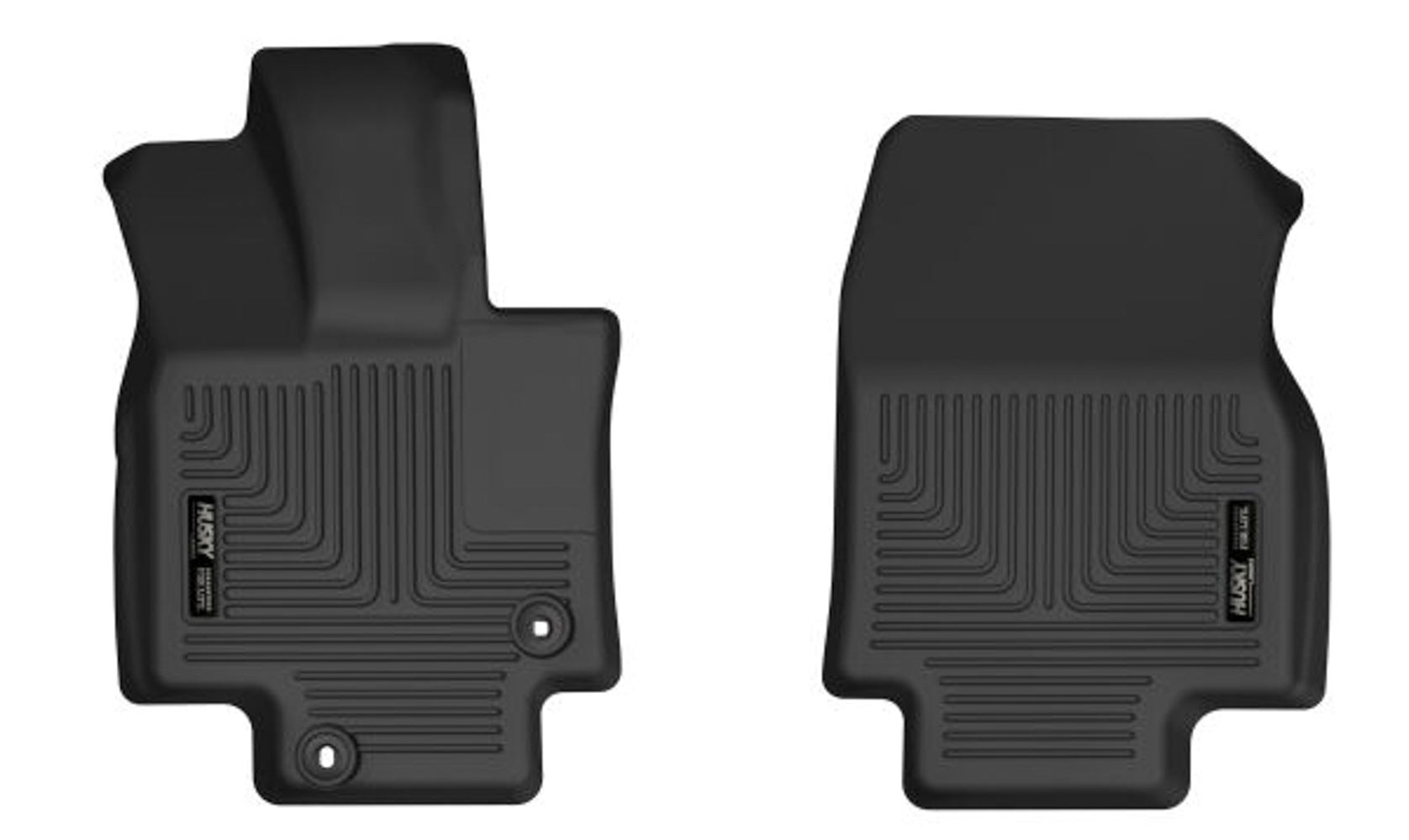Husky Liners HSK55881 Front Floor Liners for Toyota Midsize SUV 2020-2024, X-ACT Contour, Black Textured Plastic