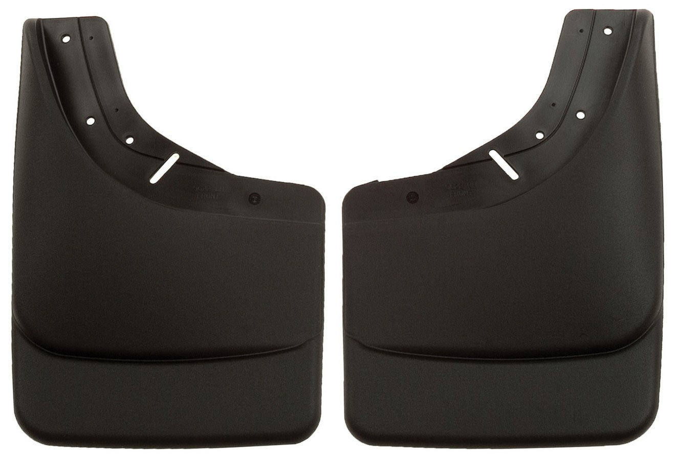 Husky Liners 56221 Front and Rear Mud Flaps for GM SUVs and Trucks, 1988-2000, Black Textured Plastic