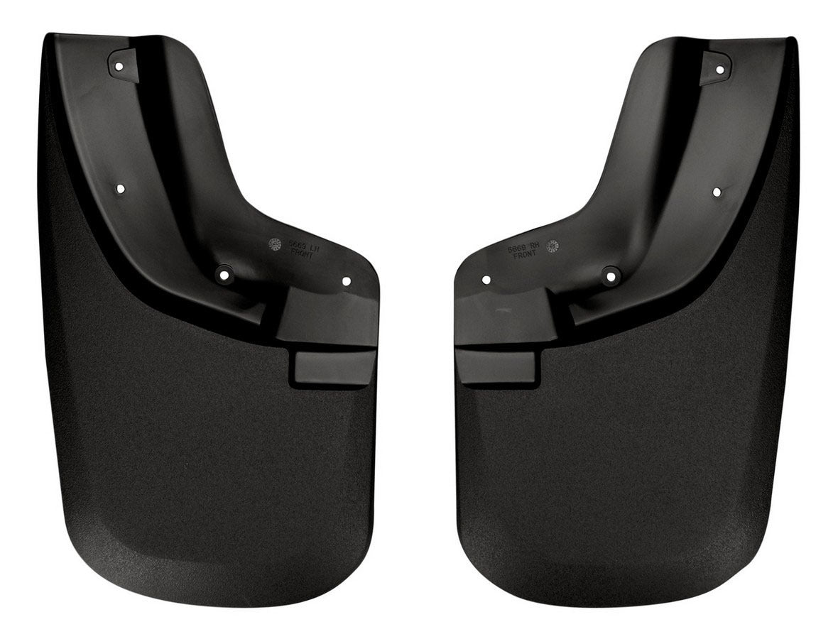 Husky Liners Part 56691 Front Mud Flaps for Ford F250 2011-2014, Black Textured Plastic