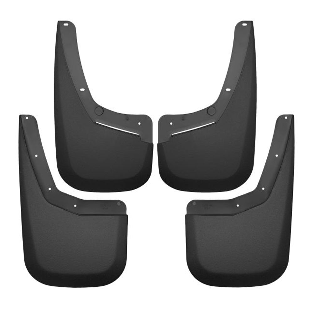 Husky Liners Part 56796 Front and Rear Mud Guard Set for GM Fullsize Trucks, Plastic, Black Textured
