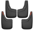 Husky Liners 56886 Front and Rear Mud Guards for GM Fullsize Trucks, Black Textured Plastic