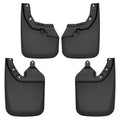 Husky Liners Mud Flap Set for Toyota Midsize Trucks 2016-2023, Front and Rear, Black Textured Plastic