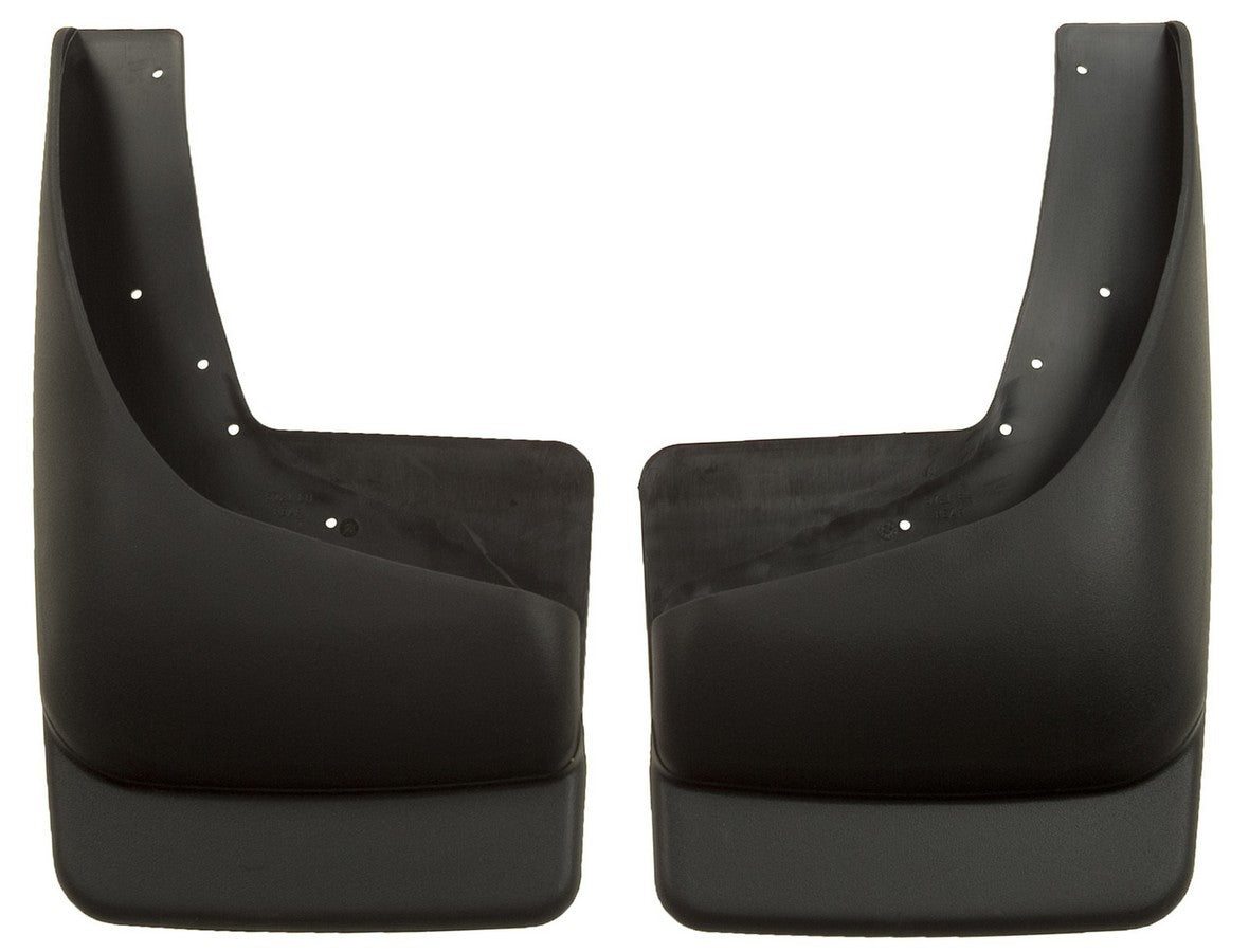 Husky Liners 57211 Rear Mud Flaps for GM Trucks and SUVs, 1999-2007, Black Textured Plastic Pair