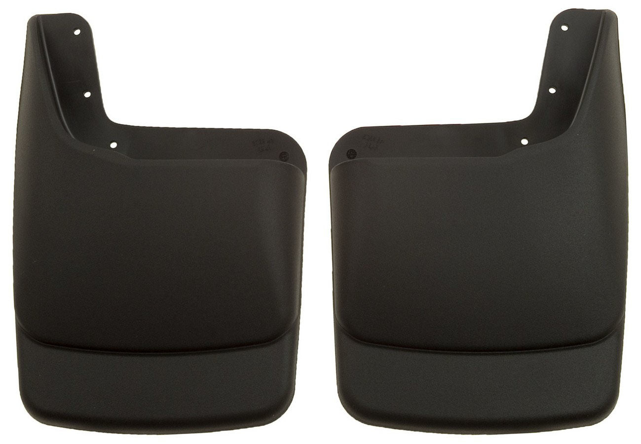 Husky Liners 57581 Rear Mud Flaps for Ford F-250 and F-350 Super Duty, 1999-2010, Black Textured Plastic