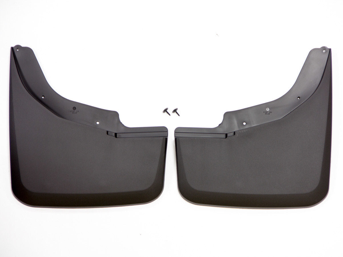 Husky Liners 57871 Rear Dually Mud Flaps for GMC Fullsize SUVs, Black Textured Plastic