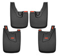 Husky Liners Mud Flap Set for Dodge Ram 2500 and 3500 2019-2024, Front and Rear, Black Textured Plastic