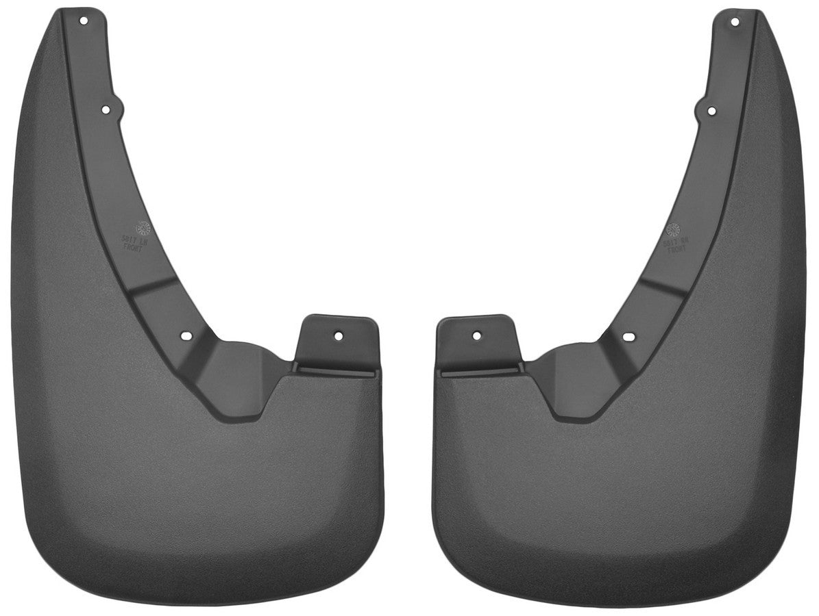 Husky Liners 58171 Front Mud Flaps for Dodge Ram 2500 (2009-2015) - Pair, Plastic, Black Textured Finish